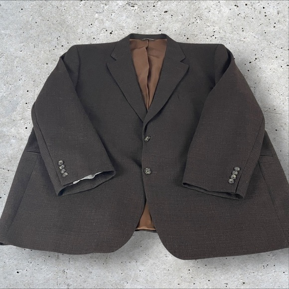 Jack Victor Sport Coat Blazer Men’s 52R Brown Wool R4 - Picture 1 of 12